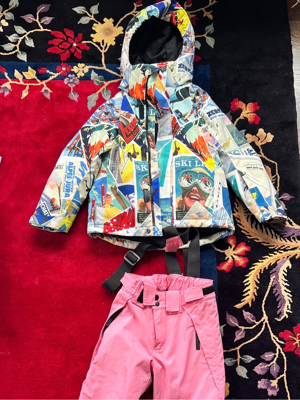 Vector Kids Multicolor Ski Jacket and Ski Pants EU Size 120 cm